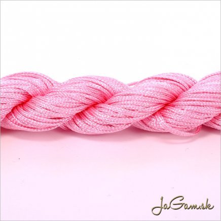 Nylonová šnúrka 2mm ružová svetlá - 12m (1033_06)
